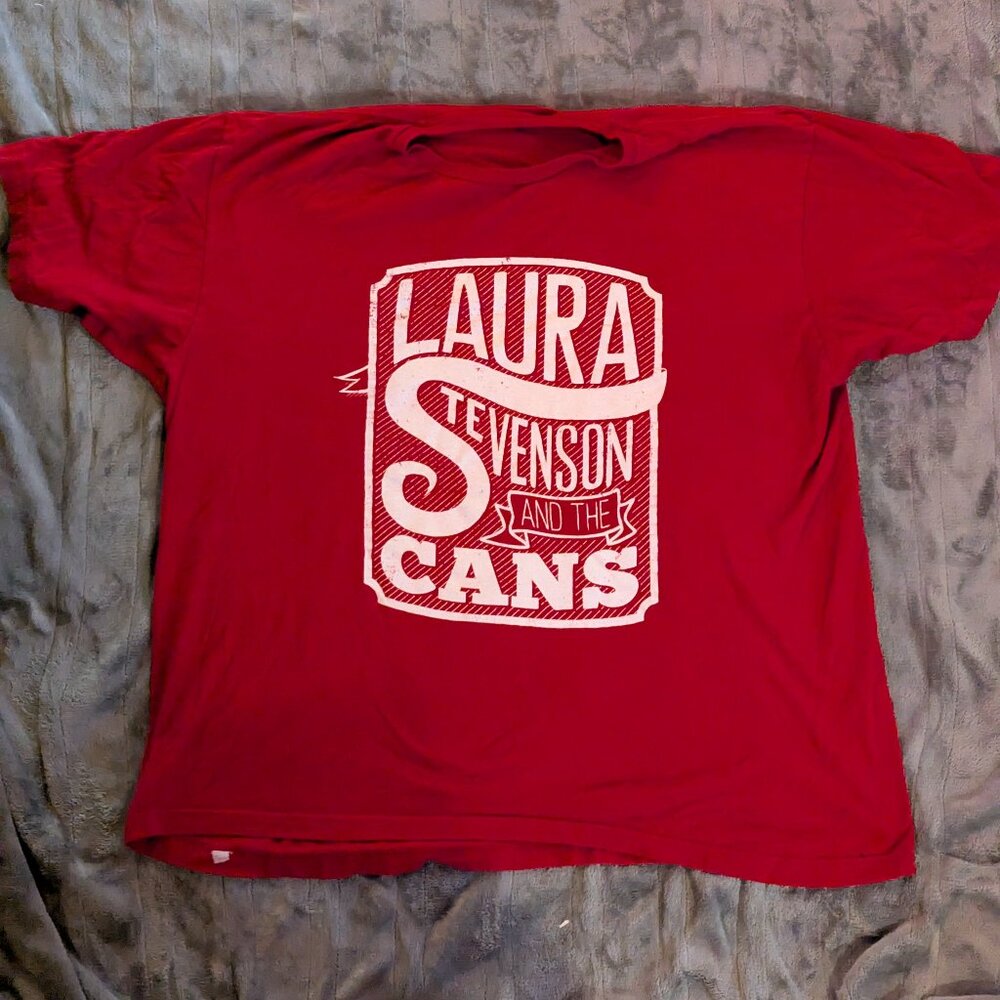 Laura Stevenson and the Cans - White on Red XL